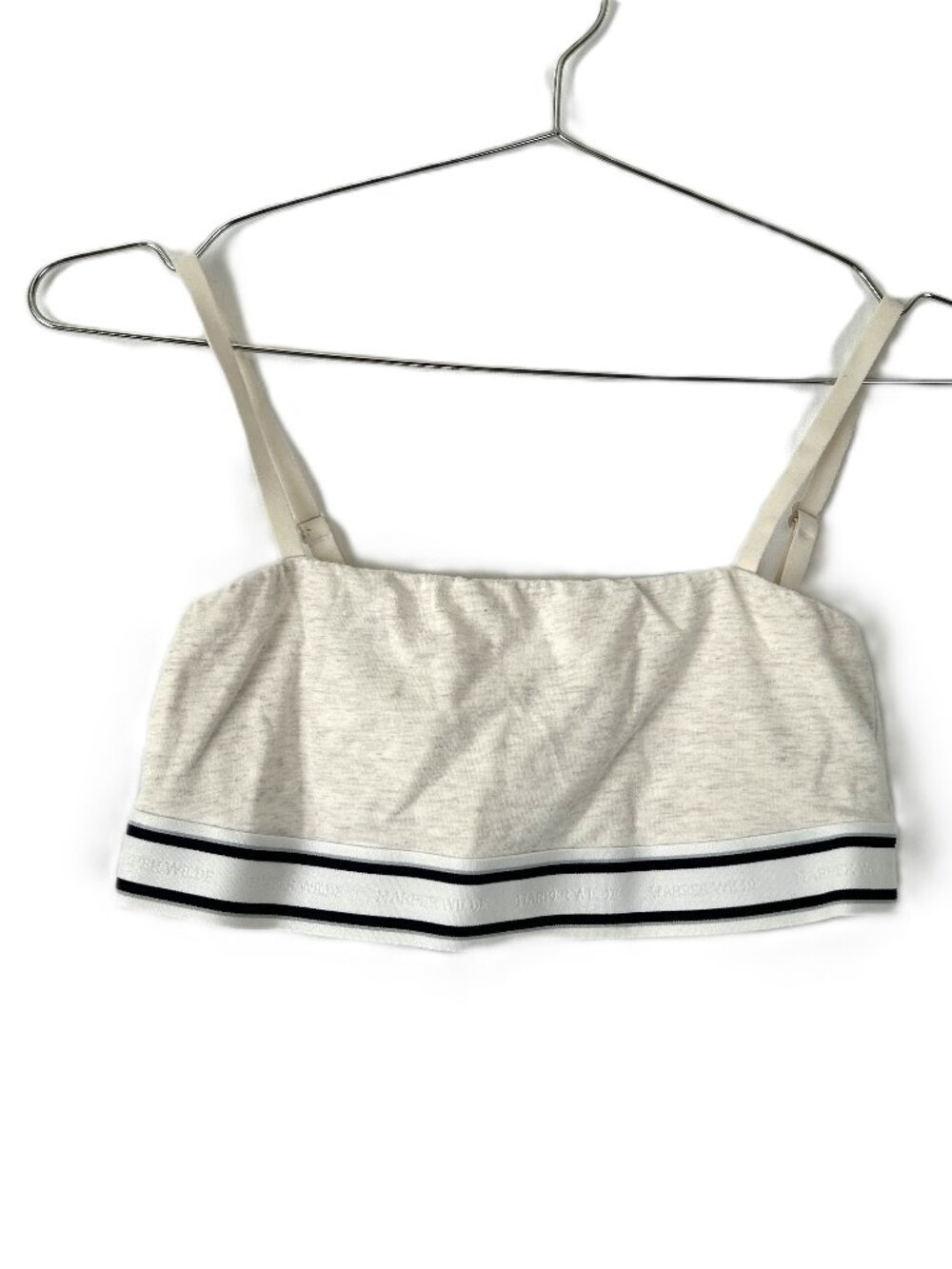 Harper Wilde Training Sports Bra Girl's M Cream Stripes